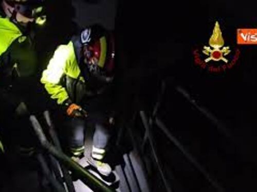 Esplosione a Suviana, i Vigili del Fuoco all'interno della centrale idroelettrica