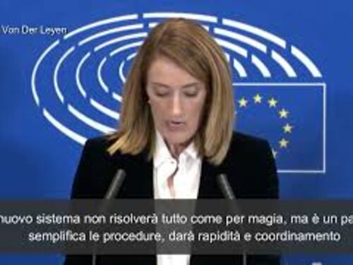 Patto per la Migrazione e l'Asilo, Metsola: "Nessuno Stato membro sarà lasciato solo"
