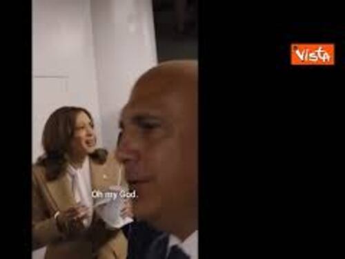 Convention dei democratici a Chicago, Kamala Harris e Biden bevono un milkshake durante una pausa