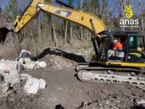 Anas al lavoro per ripristino argine del fiume Trebbia in Emilia Romagna