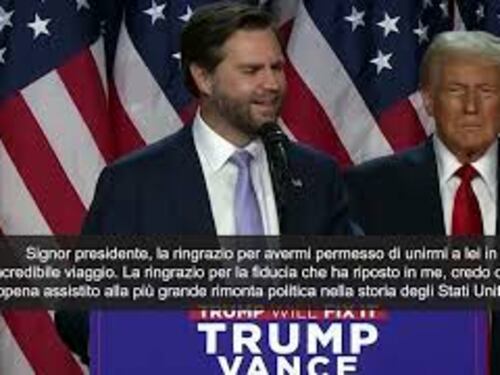 JD Vance: "È stata la più grande rimonta della storia politica americana"