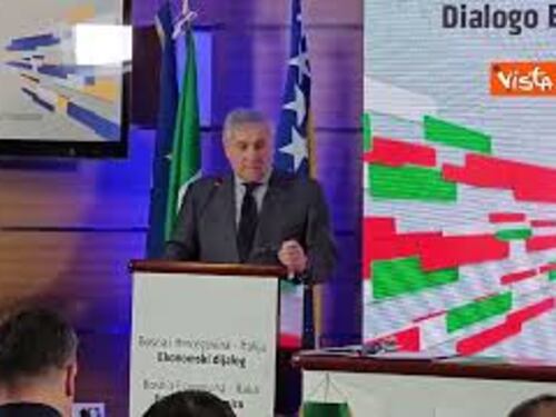 Tajani: Interscambio tra Italia e Bosnia ha raggiunto un miliardo e mezzo di euro