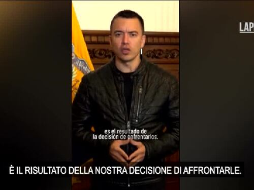 Ecuador, il presidente proclama lo stato di emergenza