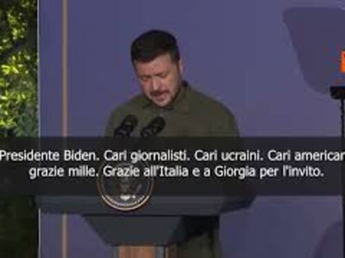 Zelensky: "Grazie a Meloni per l'invito al G7"