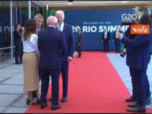 Biden arriva al G20 e incontra il Presidente brasiliano Lula