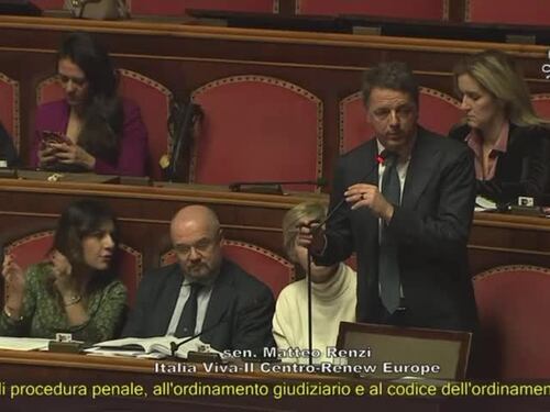 Renzi in Senato difende l'abolizione dell'abuso d'ufficio