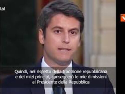 Attal: “È stato un onore essere il primo ministro. Non abbiamo maggioranza, mi dimetto” SOTTOTITOLI