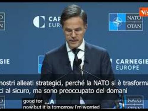 Rutte (NATO): Non siamo in guerra ma nemmeno in pace, dare spinta a spesa per la difesa