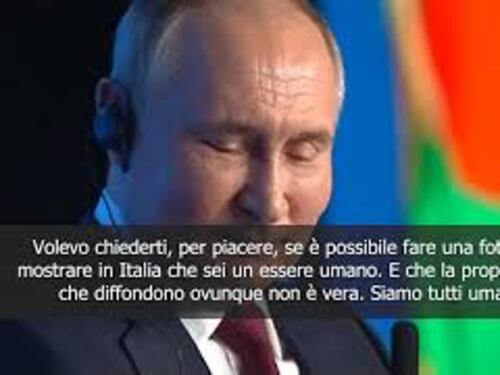 Jorit chiede una foto a Putin: Per mostrare che sei un essere umano