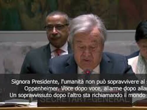 Guterres chiede disarmo nucleare: Mondo non può sopravvivere a seguito di Oppenheimer