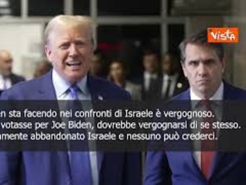 Trump: "Biden ha abbandonato Israele, si vergogni"