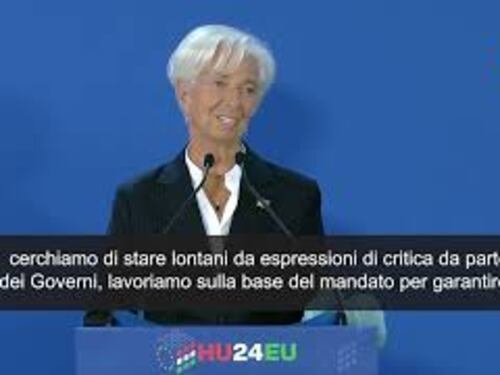 Lagarde (Bce): "Critiche da Italia su tassi? Noi indipendenti da pressioni politiche"