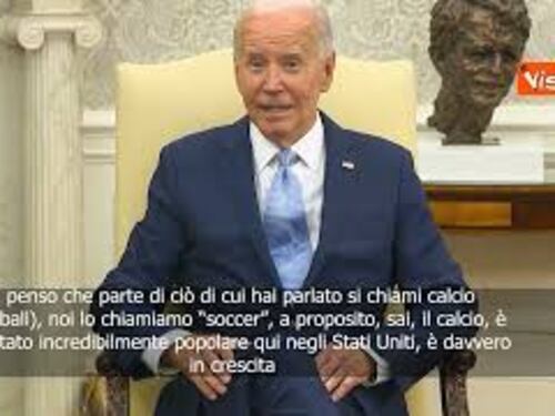 Biden scherza con Starmer: “Abbiamo parlato di football, noi lo chiamiamo soccer”