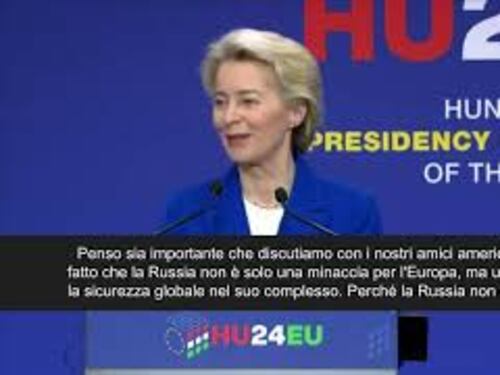 Guerra Ucraina, von der Leyen: "Con Usa saremo chiari su Mosca come minaccia globale"
