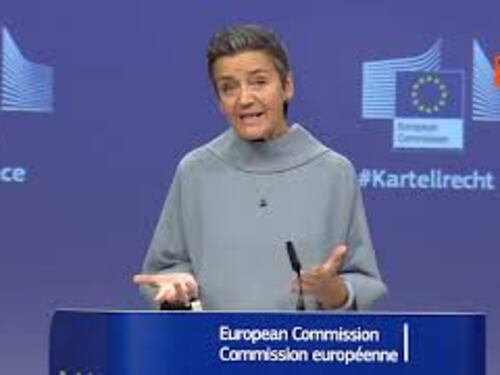Vestager: Accettati impegni Apple, utenti potranno usare portafoglio mobile preferito