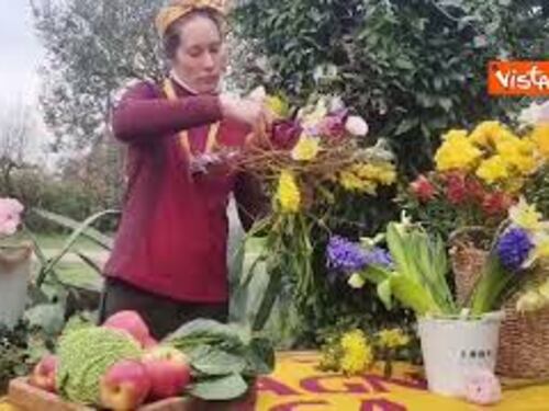 Otto marzo, ecco il bouquet realizzato da una delle donne di Coldiretti