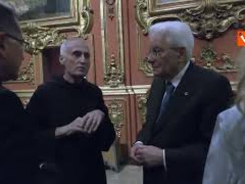 Il Presidente Mattarella visita il Monastero di San Benedetto a Rio de Janeiro