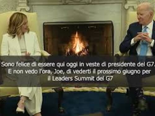 Meloni a Biden: Non vedo l'ora di ospitarti in Puglia per il G7