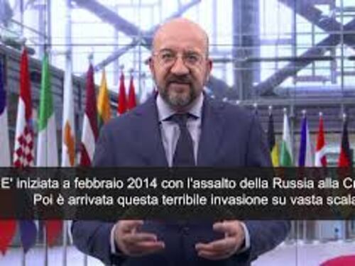 Michel: "La Crimea è Ucraina, lo diciamo forte e chiaro da 10 anni"