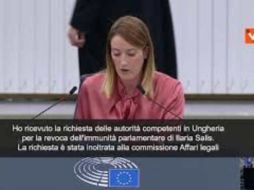 Metsola annuncia richiesta revoca Ungheria revoca immunità parlamentare Ilaria Salis