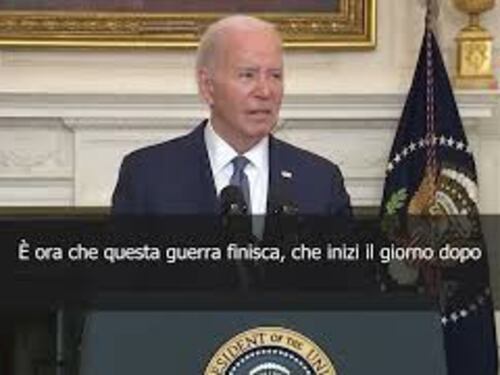 Medio Oriente, Biden: "E' ora che questa guerra finisca"