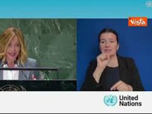 Meloni all'Onu: "Italia sostiene il multilateralismo e le Nazioni Unite"