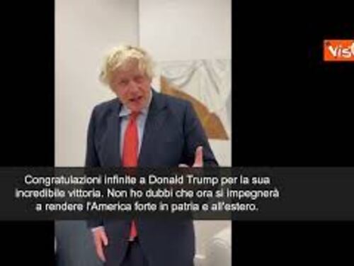Boris Johnson: "Congratulazioni infinite a Donald Trump per la sua incredibile vittoria"