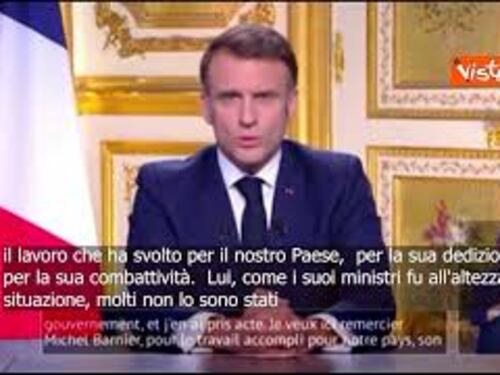 Macron: "Ho accettato le dimissioni di Barnier"