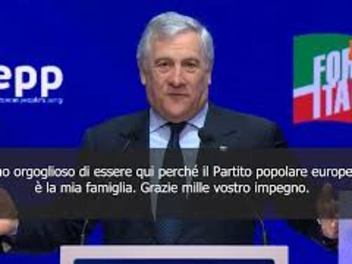 Tajani al congresso del Ppe: Dobbiamo essere partito più importante in Europa