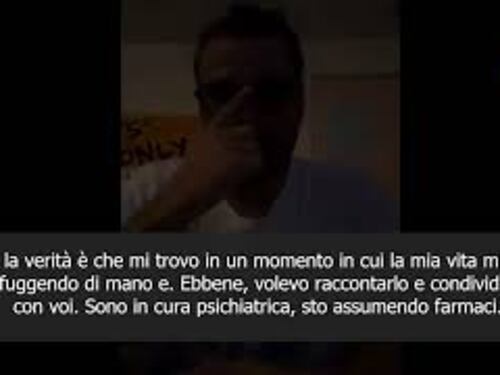 L'ex calciatore Osvaldo: Ho una grave depressione