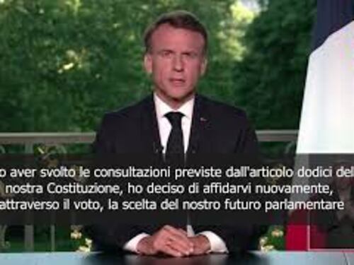 Macron: "Affido ai cittadini la scelta del futuro parlamentare"