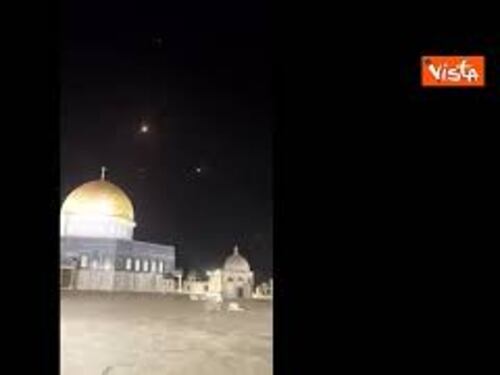 I droni iraniani passano sul Monte del Tempio di Gerusalemme