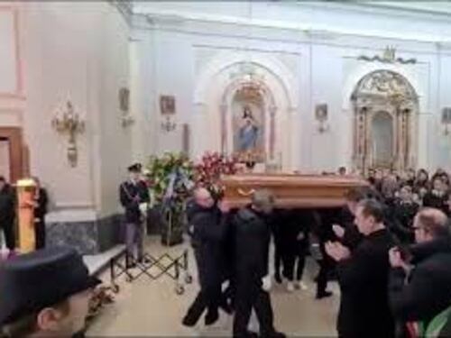 Funerali del Sovrintendente Capo della Polizia di Stato Nicola Barbato, le immagini della cerimonia
