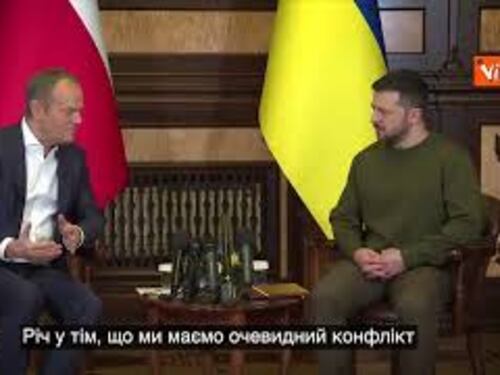 Guerra Ucraina, Zelensky accoglie il premier polacco Donald Tusk a Kiev