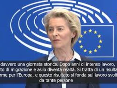 Von der Leyen: Approvazione patto immigrazione e asilo è risultato enorme