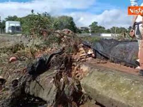 Maltempo al Nord, le immagini dei danni dell’alluvione alle aziende agricole del savonese