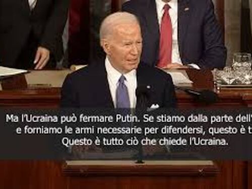 Biden: Non si può arretrare davanti a Putin, la storia ci guarda