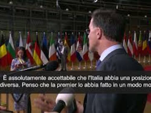 Rutte: "Meloni è grande Primo ministro. Suo voto assolutamente accettabile" - SOTTOTITOLI