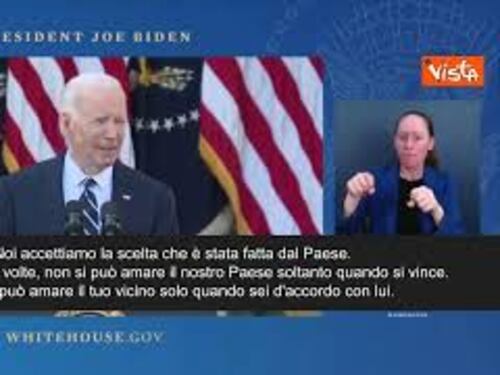Biden: Accettiamo scelta popolo. Non si può amare Paese solo quando si vince