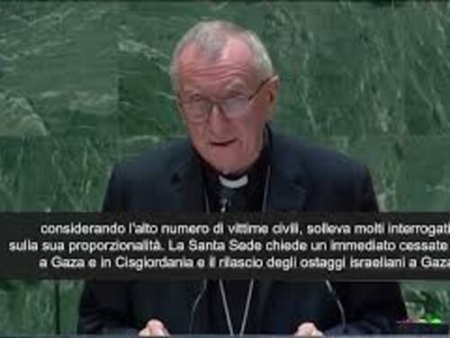 Il Cardinale Parolin all'Onu: "Dubbi su proporzionalità risposta Israele"