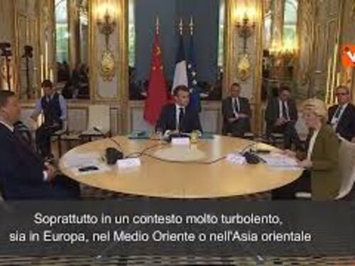 Von Der Leyen: "E' interesse comune di Cina e Ue ristabilire pace e sicurezza"