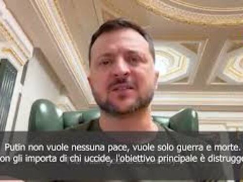 Zelensky: Putin non vuole nessuna pace