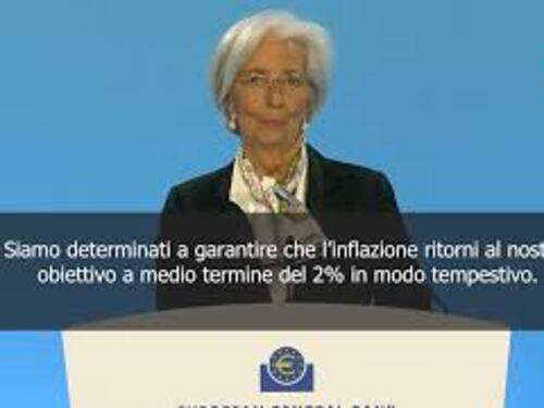 Lagarde (Bce): Determinati a far tornare inflazione al 2%