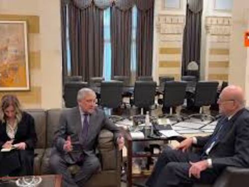 Tajani incontra il Primo Ministro del Libano Najib Miqati
