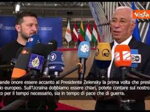 Costa: Lavoreremo per una pace giusta e per far entrare Ucraina nell'Unione Europa