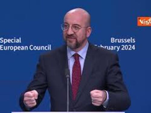 Michel al Consiglio Europeo: "Trovato l'accordo per i 50 miliardi all'Ucraina"