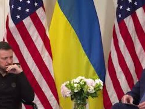 L'incontro tra Zelensky e Biden a Parigi