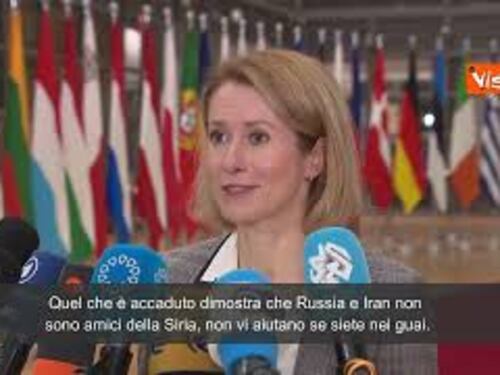 Siria, Kallas (Commissione Ue): "Iran e Russia hanno abbandonato Assad, sono deboli"