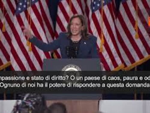 Kamala Harris: Scelta è tra libertà e Stato di diritto o un Paese di caos, paura e odio