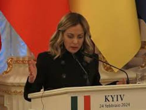 Meloni: Accordo di sicurezza con l'Ucraina più importante impegno con Paese non Nato